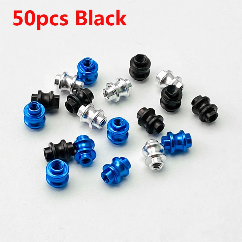 

50pcs Anodized Aluminum Alloy Knife Support Shaft Screw Accessories for Benchmade Bugout 535 Knives Standoff Spacer DIY Parts