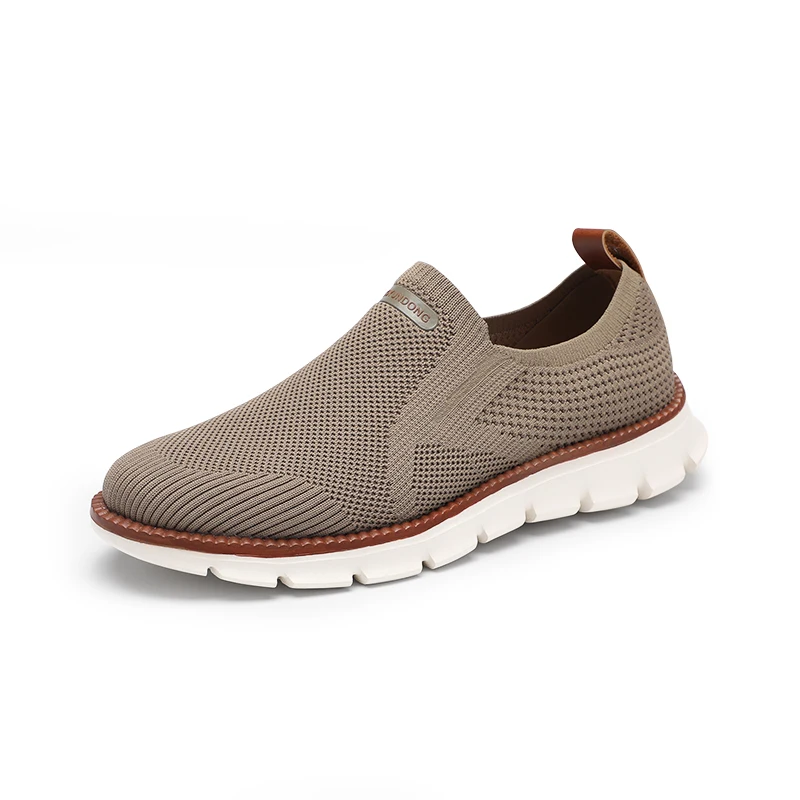 

Men's Spring New Brand Fashion Cotton Fabric Casual Shoe Male Breathable Comfy Soft Mesh Cloth Loafers Leisure Driving Shoes