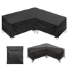 Patio L-Shaped Sofa Lounger Cover Waterproof Heavy Duty Outdoor Garden Sectional Couch Furniture Cover Protector Easy-Going 1