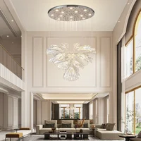 Italy Designer Creative Crystal Glass Pendant Lights Modern Dining Living Room Luxury Chandelier Lighting Bar Villa Hanging Lamp 1