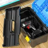 Large-capacity Portable Carrying Tool Box Case Electrician Work Shockproof Empty Toolbox Screwdriver Tool Storage Box Organizer 3