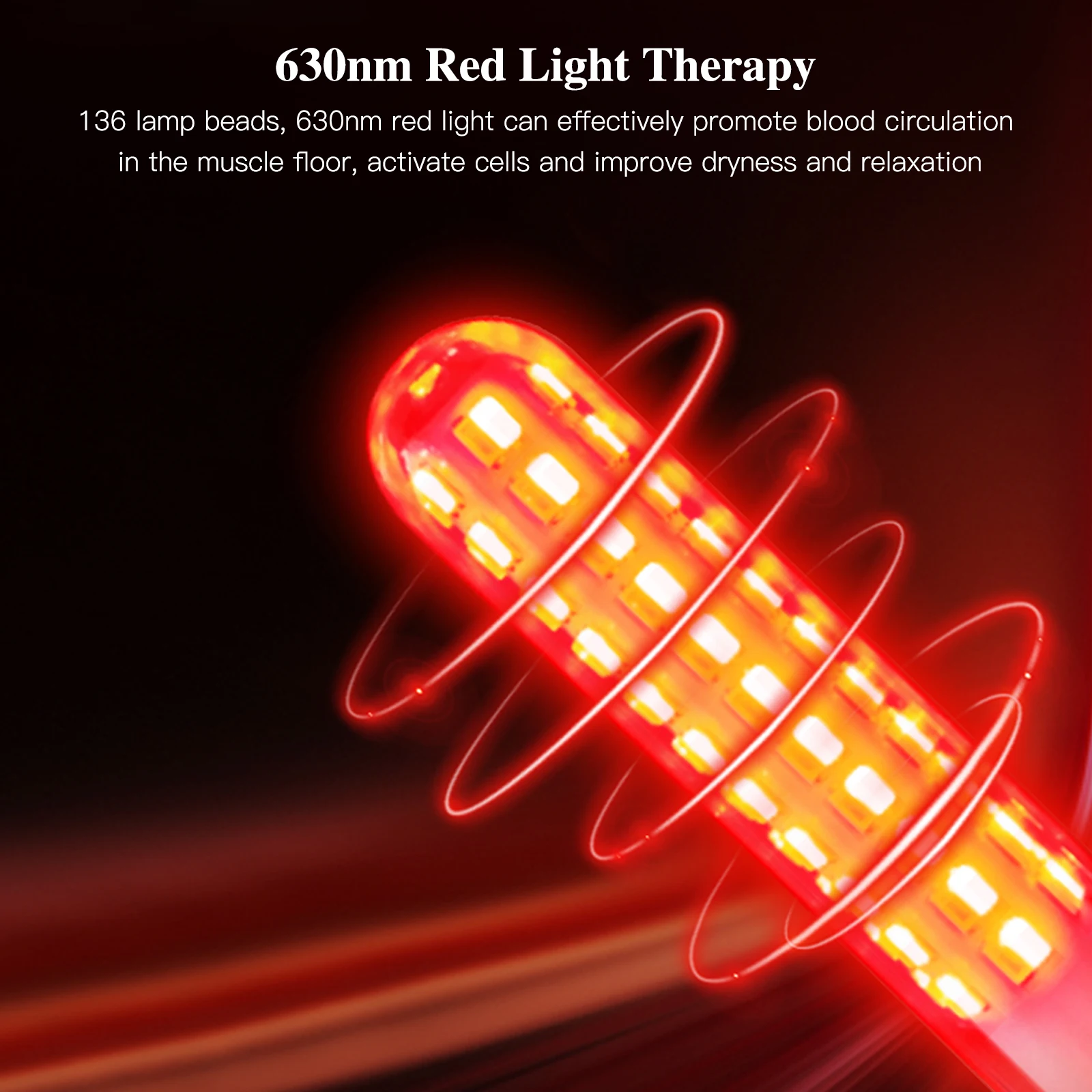KTS Vaginal Vibrator Wireless Vaginal Massager Red Light Therapy Device for Vaginitis Female Sex Wand Vaginal Tightening Device 3