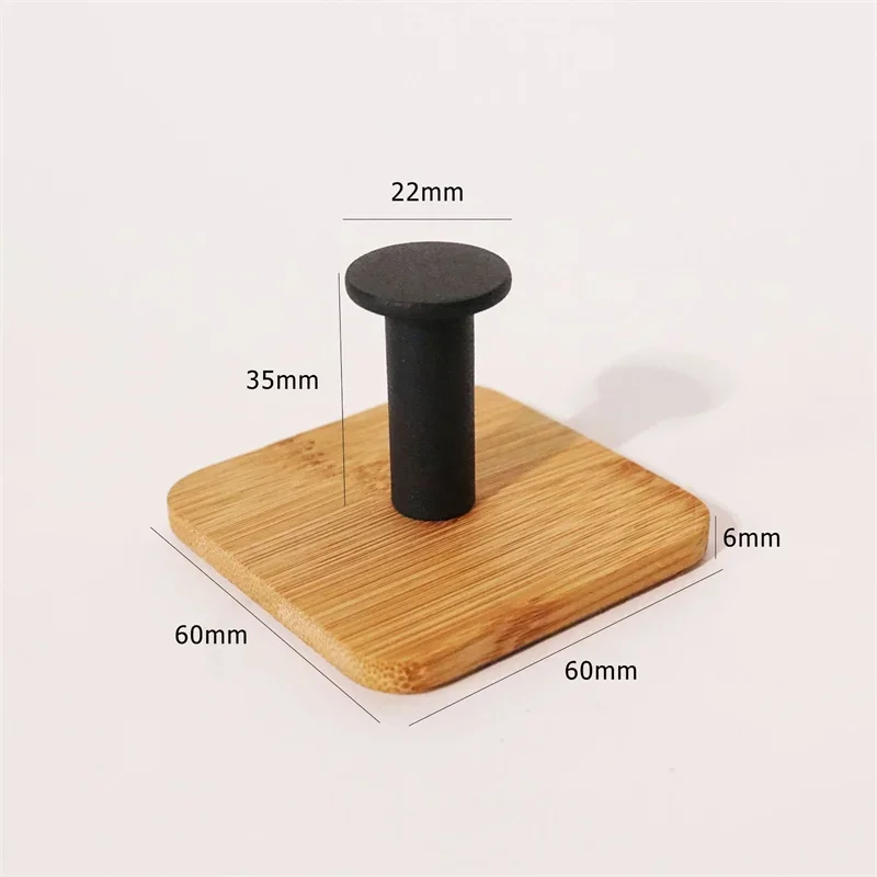 

Door Accessories Bamboo Holder Bathroom Hanger Cozinha Gadgets Hook Kitchen For Wall Sticky Clothes Home Keychain 1pcs Wood