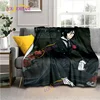 Black Butler Animation Flannel Blanket, Comfortable, Household Picnic Blanket, Suitable for All Seasons 4