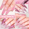 6PCS White Glitter Nail Polish Gel Set Popular Colors Autumn Semi Permanent Soak Off UV Nail Art Manicure Varnish Supplies Kit 6