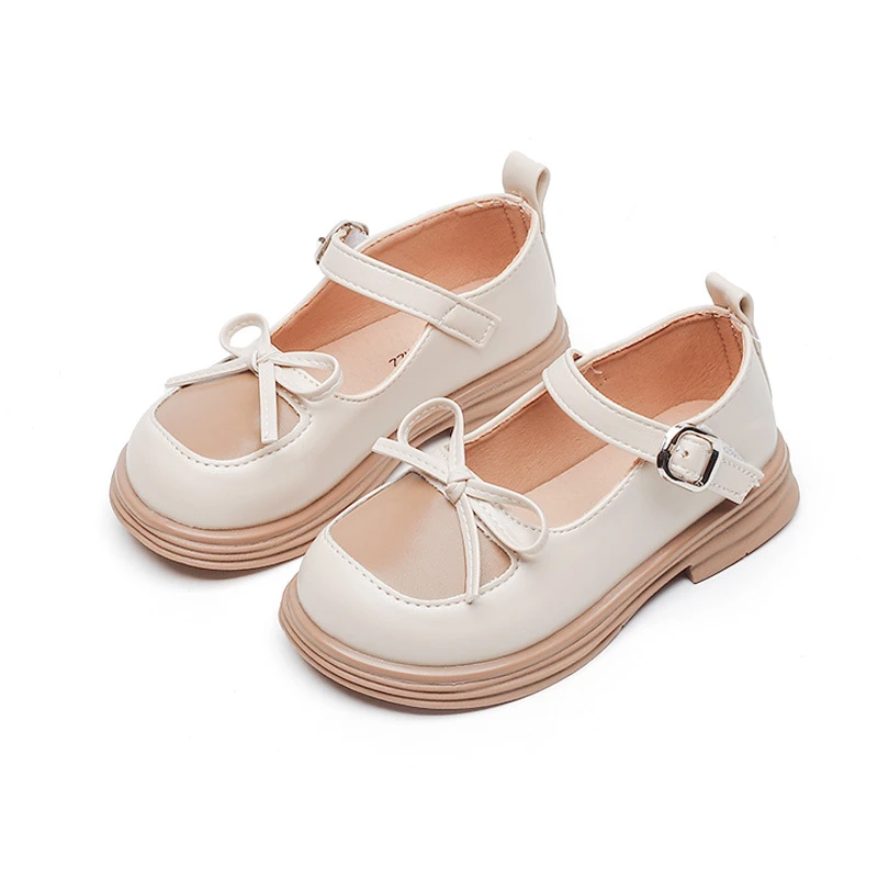Girls Leather Shoes Toddlers Kids School Flats Children Kindergarten