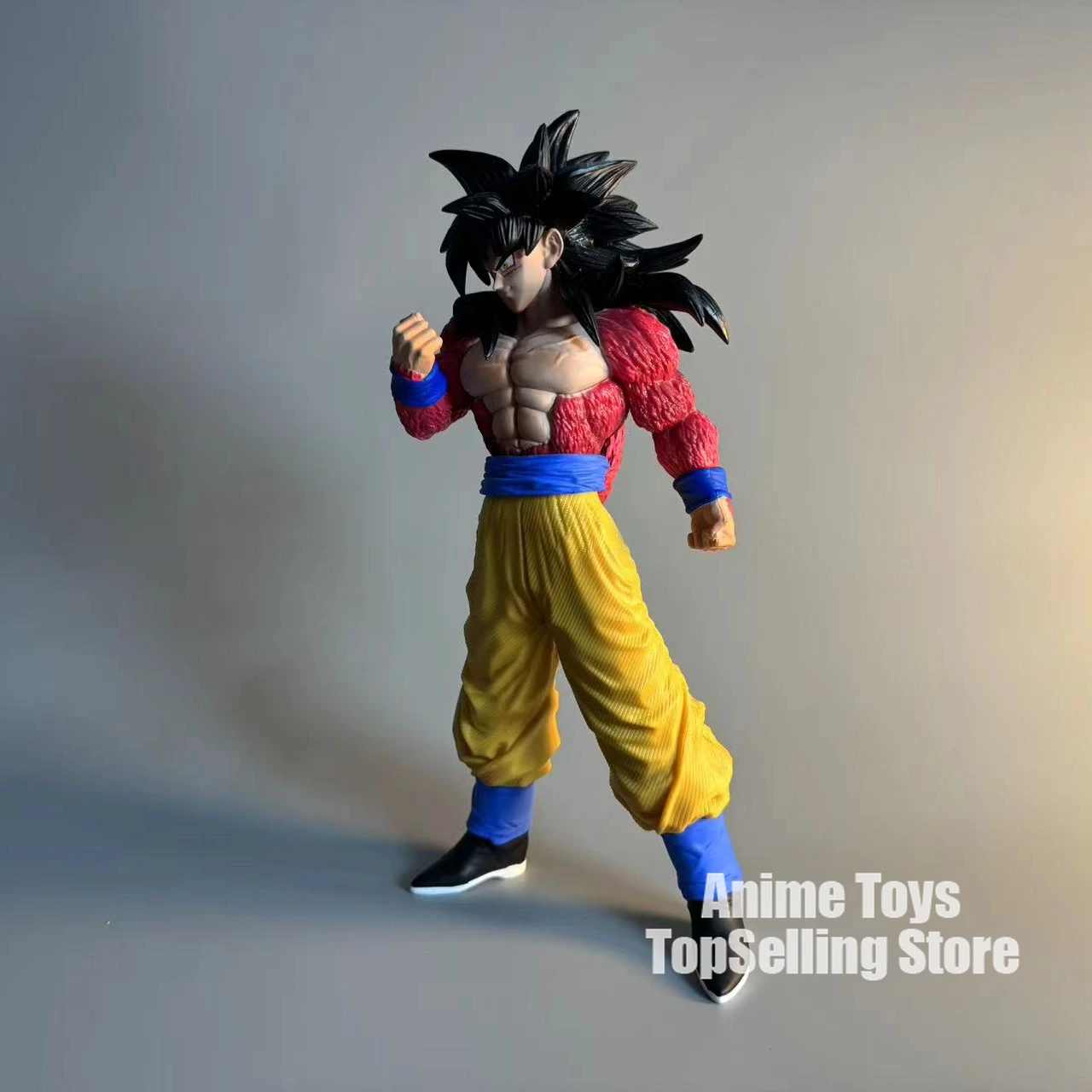 Figurine Dragon Ball Son Goku Super Saiyen 4 - 43 Cm PVC, Avec Socle, Sous Scellé