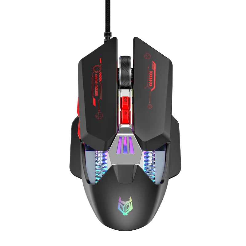 High-Performance Gaming Mouse with Adjustable DPI and Ultra-Light Paracord Cable