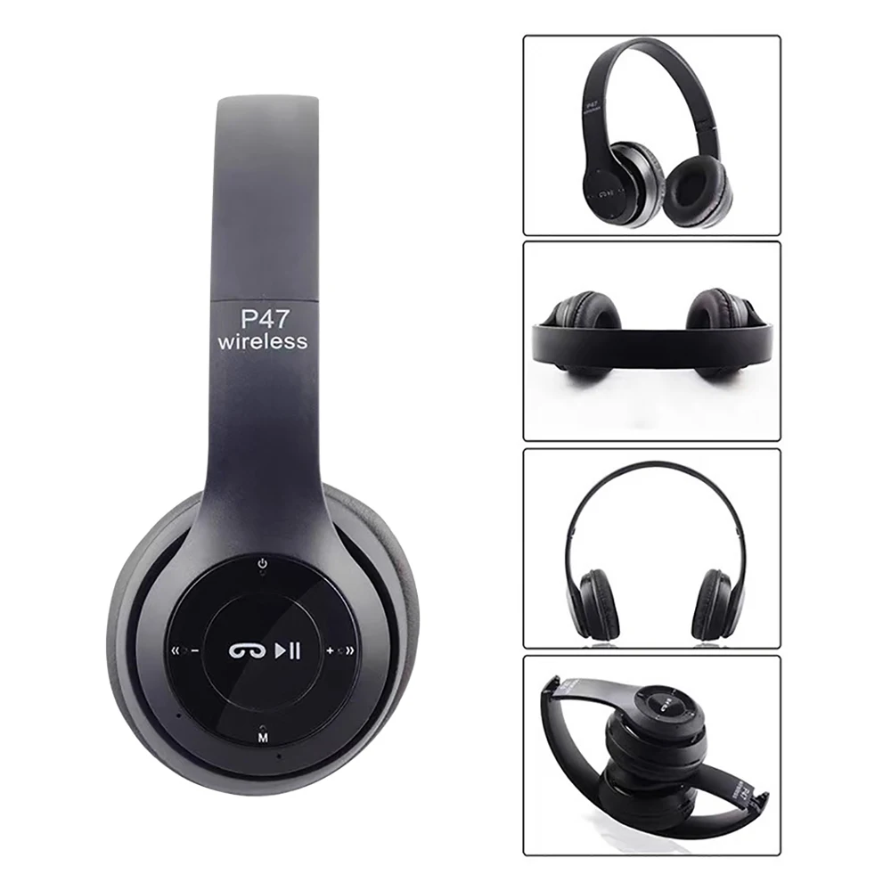Wireless Outdoor Sports HIFI Stereo Earphones - Folding Bluetooth Headset