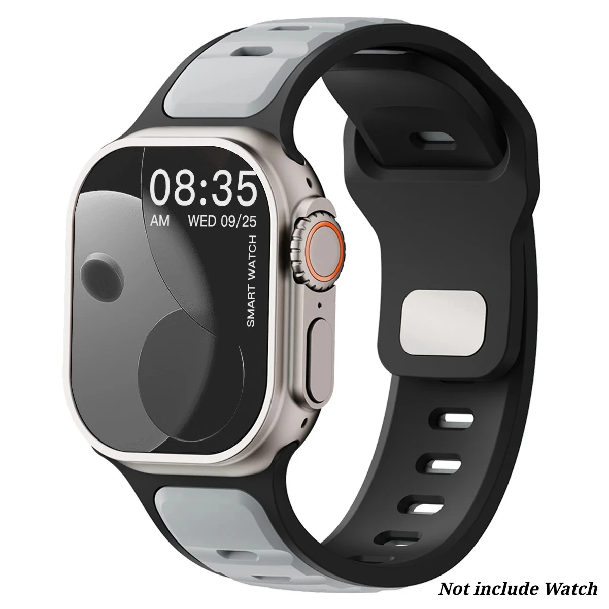 Silicone Sports Band for Apple Watch - Flexible Replacement Strap, Multiple Sizes Available