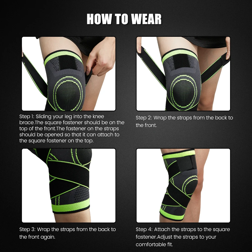 Knee Pads Braces Sports Support Kneepad Men Women Knee Braces Arthritis Joints Protector Fitness Compression Sleeve 1 PCS knee pad knee brace