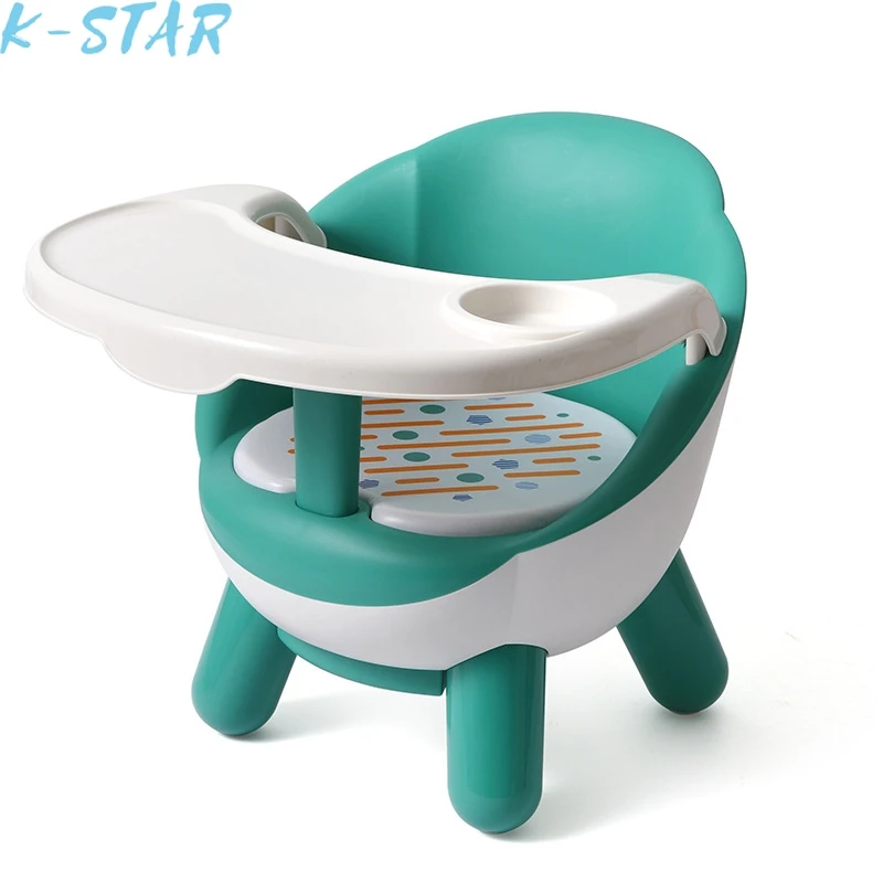 K-STAR Creative Solid Small And Cute Multifunctional Backrest Environmental Plastic Baby Dining Chair New Hot Sale