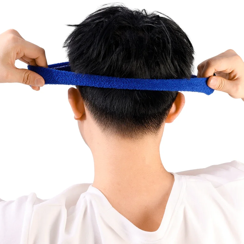 Die Yoga-Stirnbänder aus Baumwolle sind in verschiedenen Farben erhältlich.