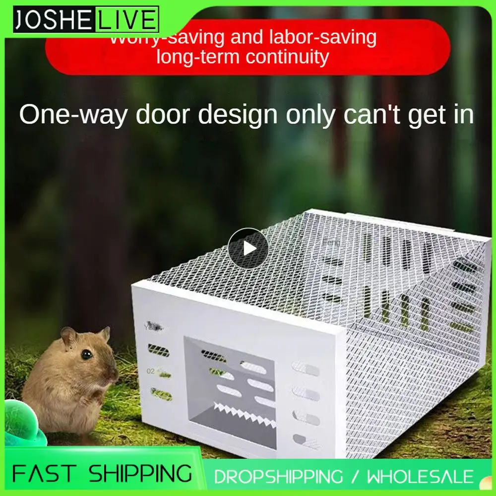

High Efficiency Home Automatic Mousetrap Rat Rodent Exterminator Harmless Mouse Trap Safe Reusable Automatic Rat Snake Trap Cage