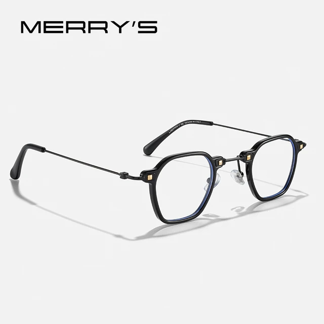 MERRYS DESIGN-gafas deportivas para hombre, montura de aluminio con patas  de silicona, gafas graduadas para miopía, S2101 - AliExpress