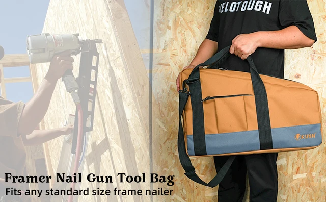 Framing Nailer KUNN Gun Bag With Adjustable Shoulder Paslode