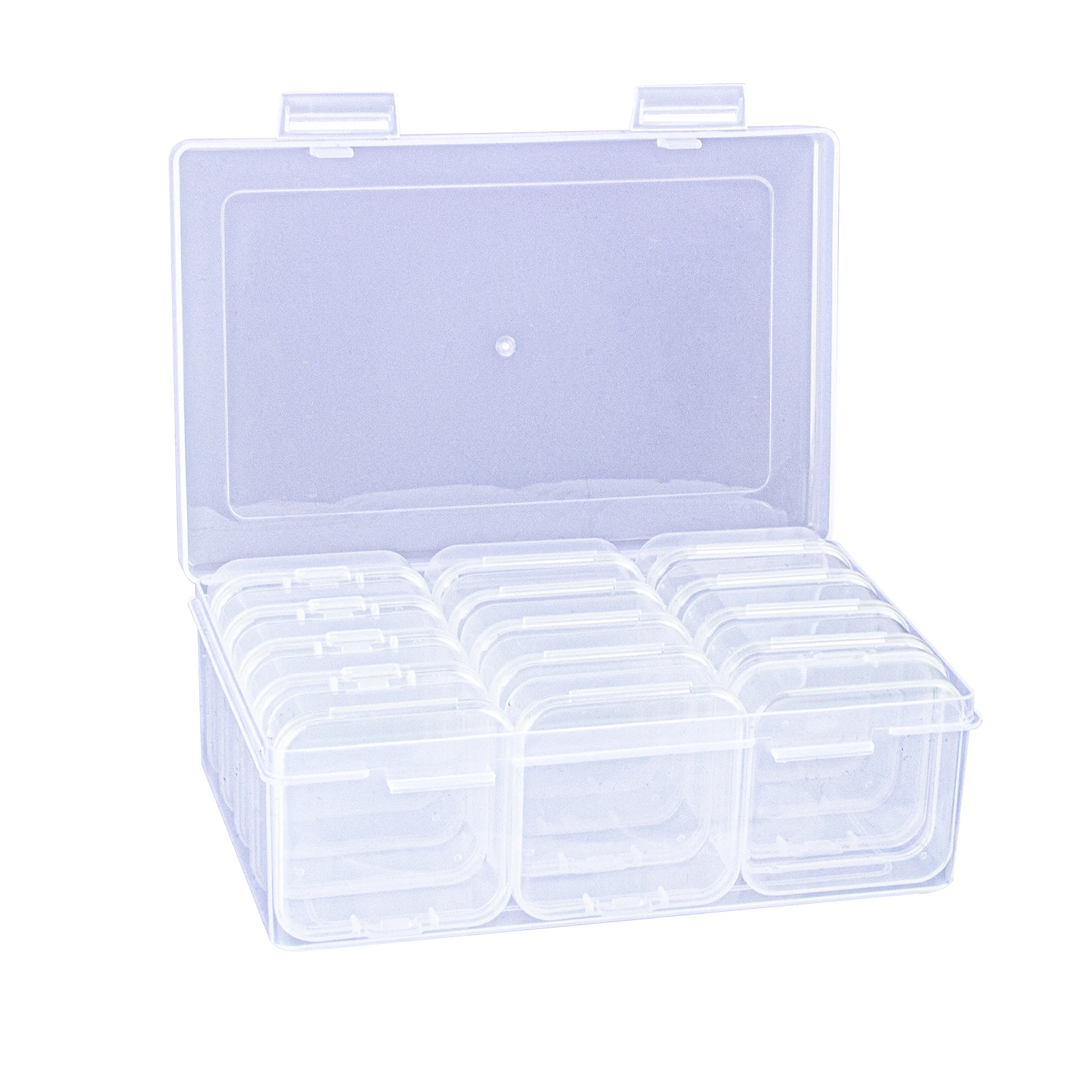 1 Set of 15 Grid Storage Boxes Storage Gift Diamond Painting Stone Beads Suitable for Diamond Embroidery Box DIY Craft Storage