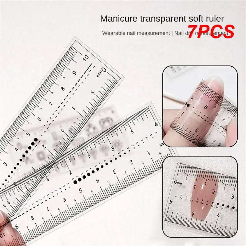

7PCS Nail Size Time-saving Accurate Measurements Precise Sizing Suitable For All Nail Types Convenient To Use Measurement Tool
