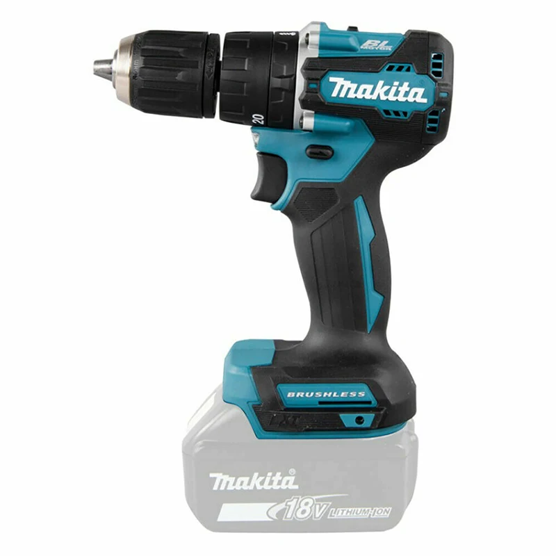 

2023 Makita 10mm Caliber DHP487 Cordless Hammer Driver Drill 18V LXT Brushless Motor Impact Electric Screwdriver Variable Tool