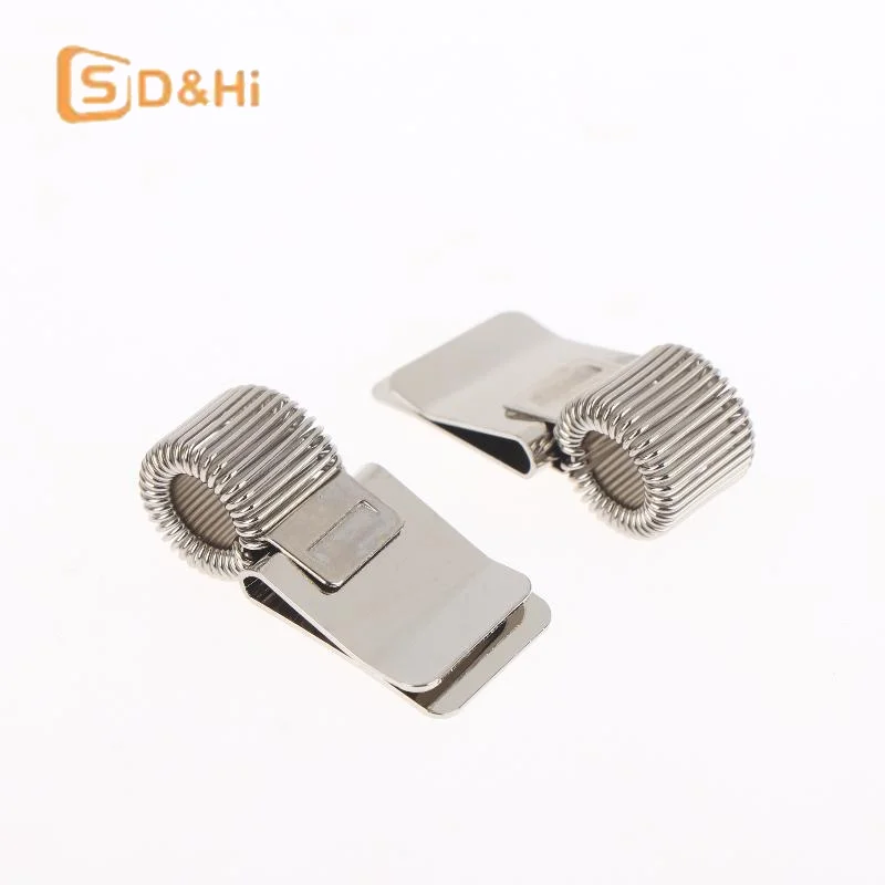 1/3/5Pcs 다기능 텔레스코픽 스프링 전기 도금 펜 클립 메모장 휴대용 스프링 펜 슬롯 고정 문구 액세서리