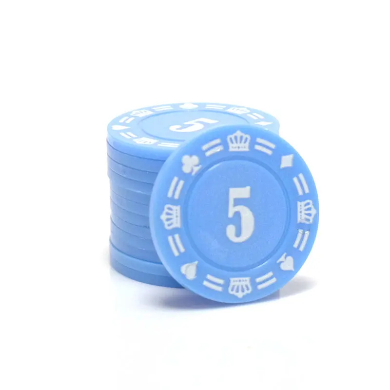 10 Pcs Bargaining Chips Plastic Poker Card Chips for Denomination Printed Number for Game Play, Learning Math Bingo Family Game