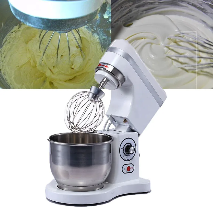 Top 1 multifunction industrial kitchen food stand egg cream mixer 5L planetary cake mixers multifunction electric egg beater mixer high quality promotion stainless steel customized round head 235 370 320mm fc 8606 jieyi