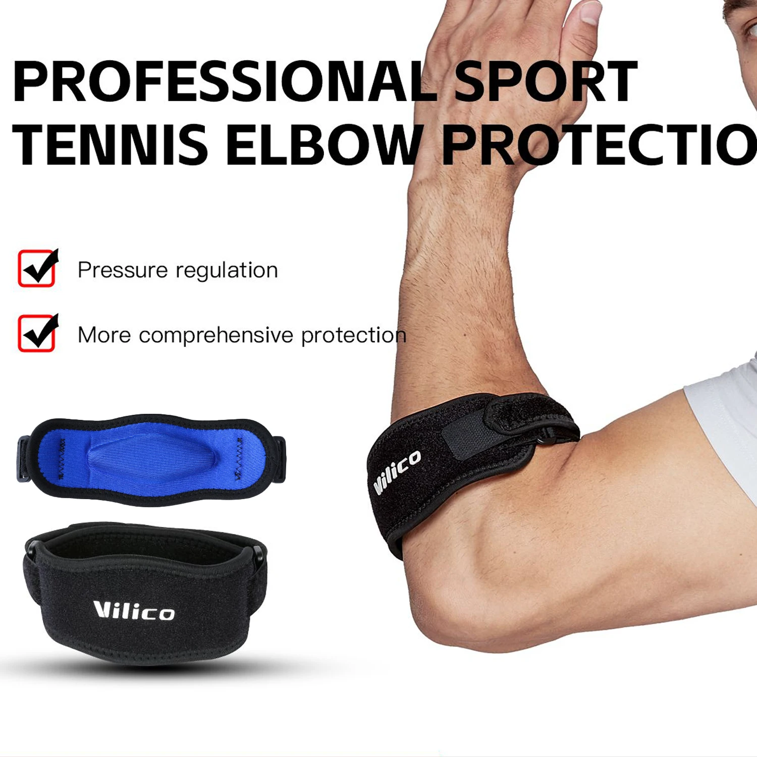 Tennis Elbow Brace Strap 1Pc Tendonitis Joint Pain Adjustable Elbow Support Gym Basketball Tennis Golf Protector