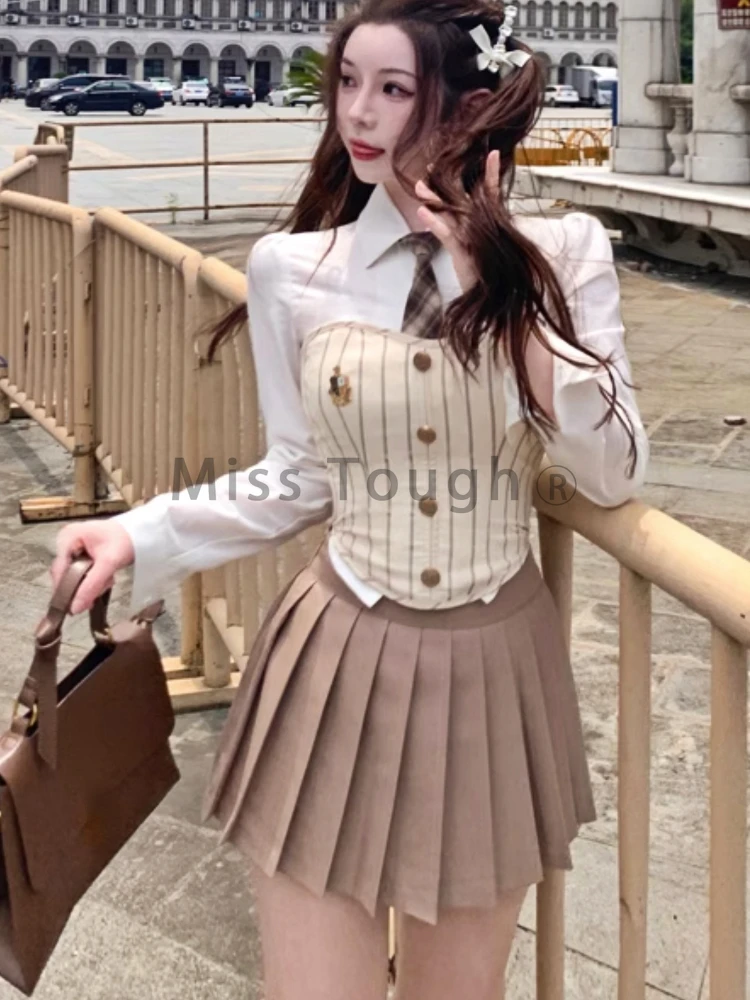 pleated skirt korean