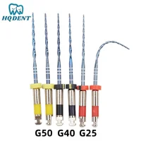 6 PCS Dental Blue Reciprocate Endodontic Files Niti Rotary Root Canal Files Heat Activated 21mm/25mm 1