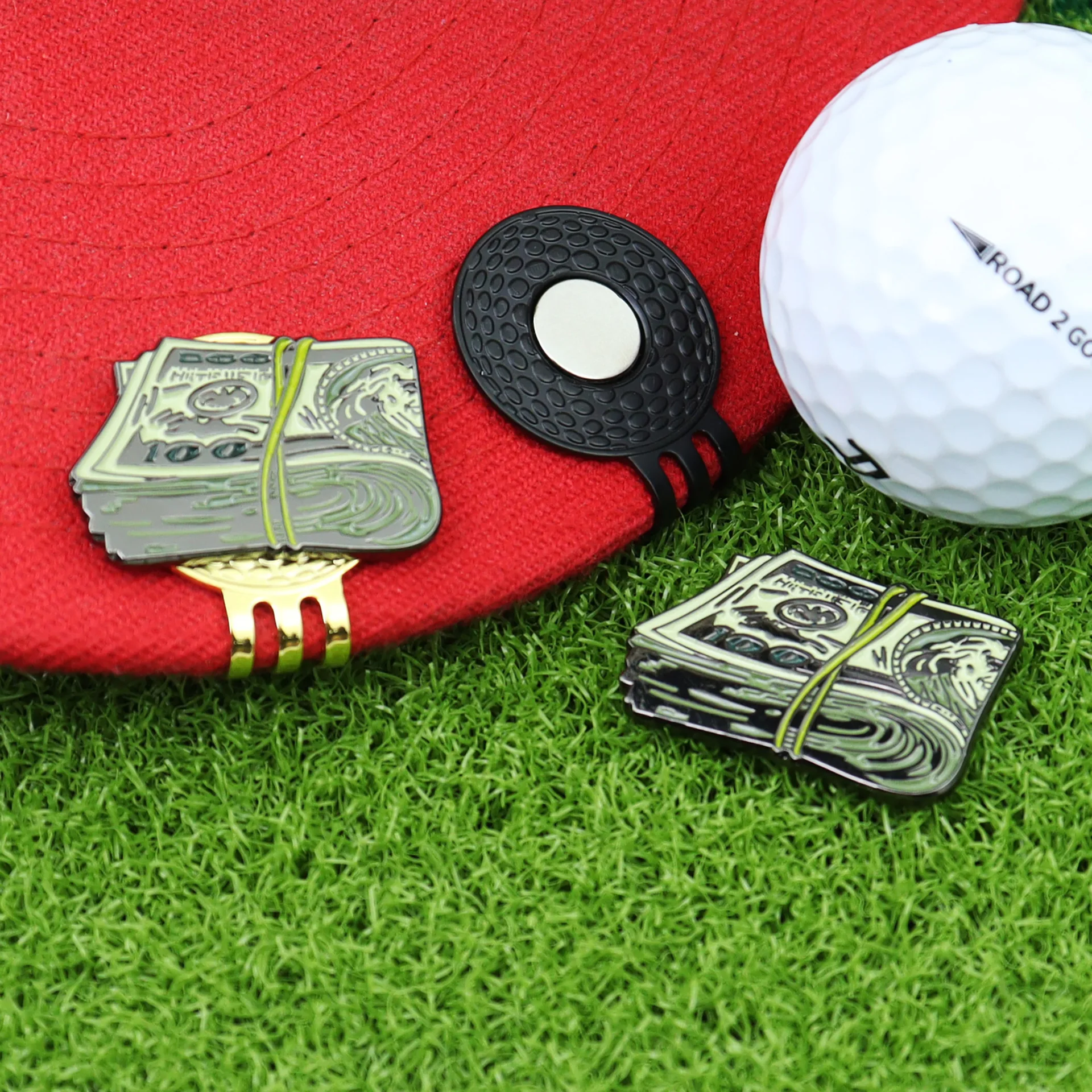 Golf Accessories Creative Metal Dollar Enamel Ball Mark LY68542