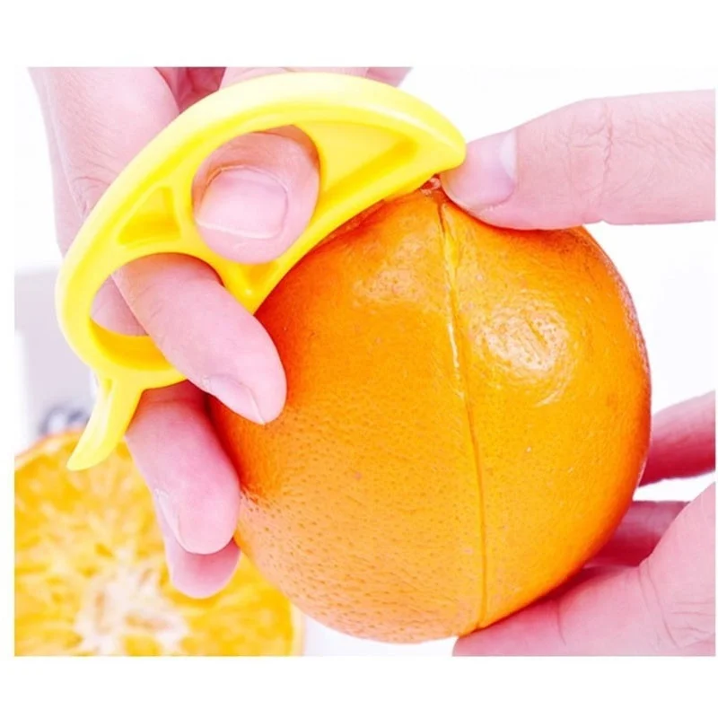 6pcs Creative Orange Peeler Lemon Slicer Fruit Stripper Easy Opener Citrus Knife Kitchen Gadget Gadget (Random Color) 5