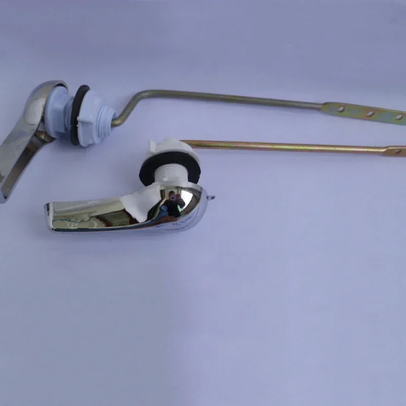 Toilet Tank Flush Lever Chrome Finish Toilet Handle Wrench Fits Most Toilets Water Tank Accessory Bathroom Tools NEW