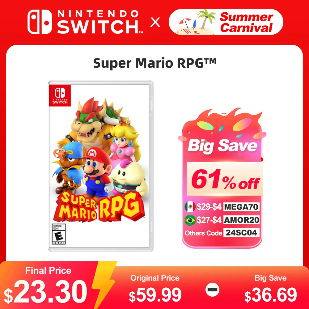 

Super Mario RPG Nintendo Switch Game Deals 100% Original Physical Game Card RPG and Adventure Genre for Switch OLED Lite Console