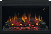 36" Traditional Built-in Electric Fireplace Insert, 120 volt 1