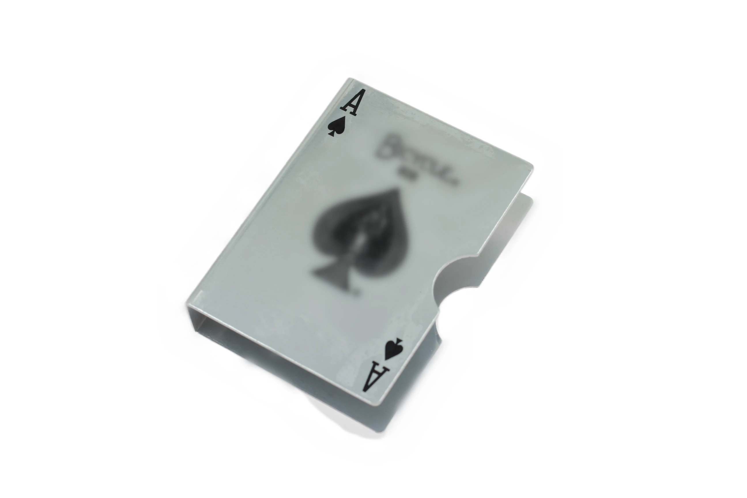 Fermacarte Magico In Alluminio Per Carte Da Gioco - Super Duro E Professionale (Colore: Rosso)