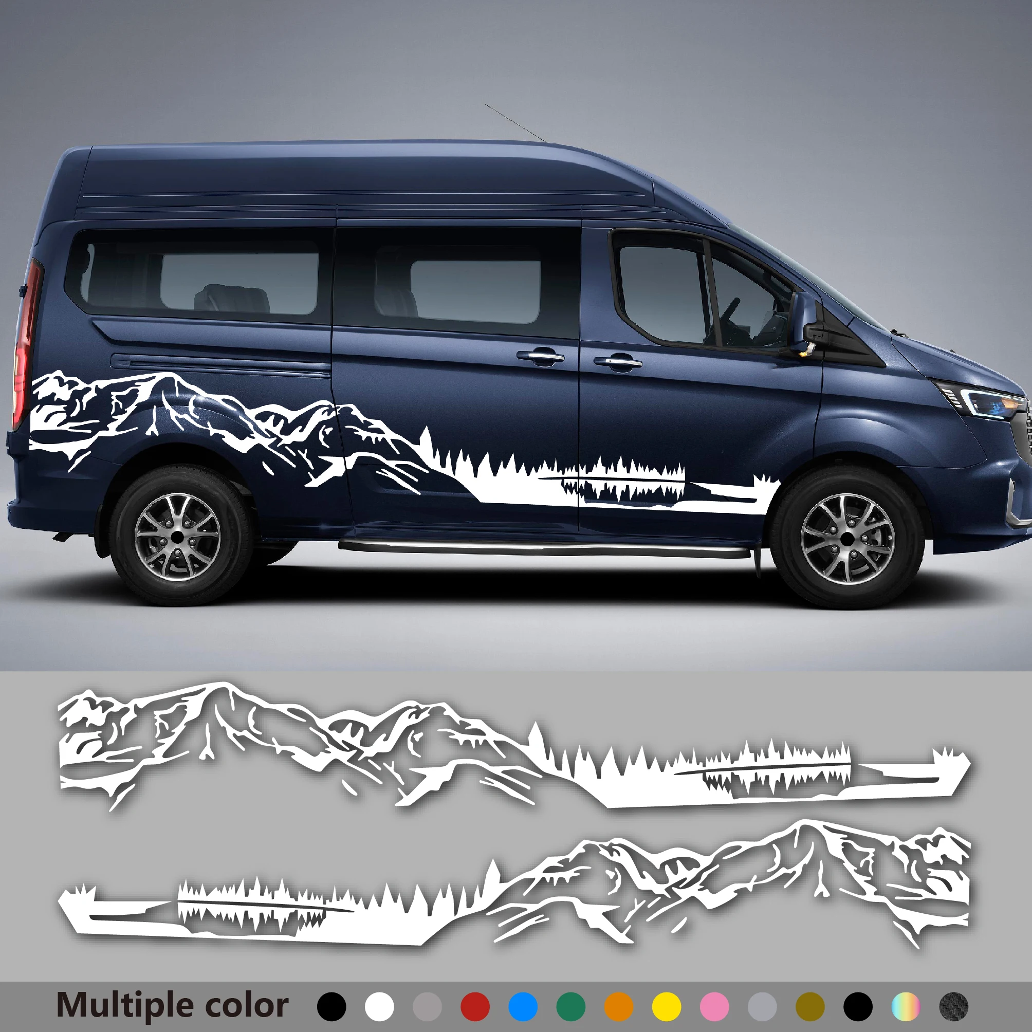 2 Pezzi Adesivi Per Auto Richiedi Volkswagen Vw Crafter Tuning Suv Camper Camper Van Fai Da Te Mountain Graphics Decalcomanie In Vinile Accessori