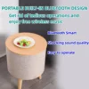 100W  Bluetooth speaker mobile wireless charging speaker wooden bass speaker home sofa coffee table bedside table music speaker 2