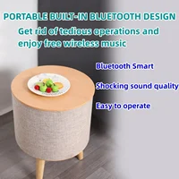 100W  Bluetooth speaker mobile wireless charging speaker wooden bass speaker home sofa coffee table bedside table music speaker 2