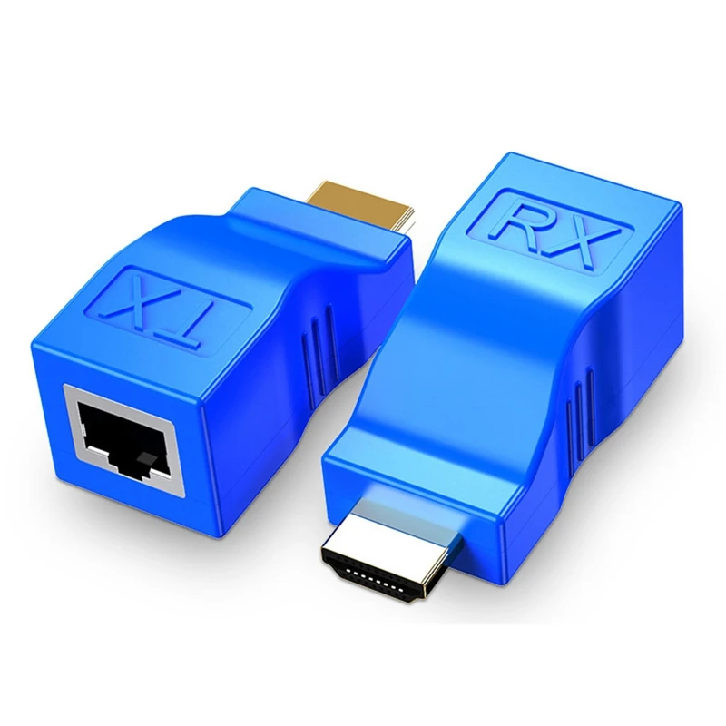 avance Desventaja sitio Extensor compatible con HDMI de 1080p a adaptador RJ45 por Cable Ethernet  Cat5e Cat6, transmisor y receptor de vídeo, convertidor para DVD, PS3, TV|  | - AliExpress