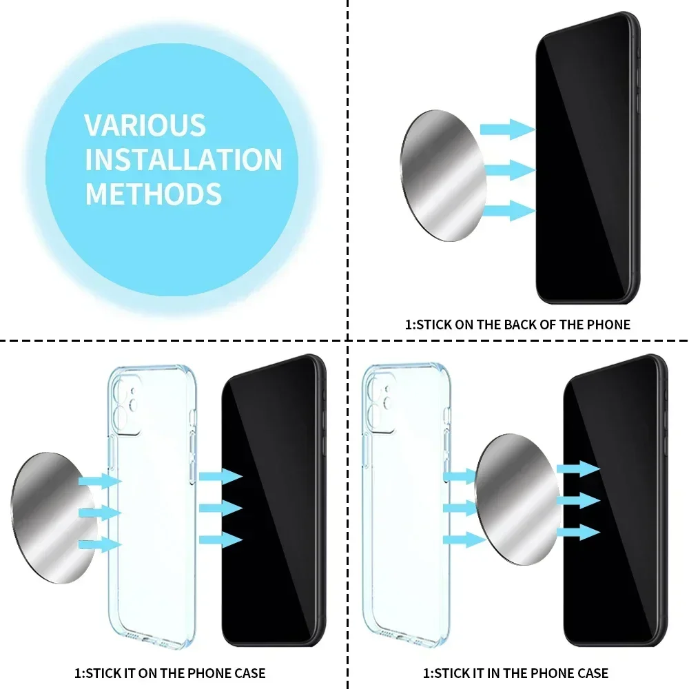 Magnetic Metal Plate Car Phone Holder Iron Sheet Sticker Stand