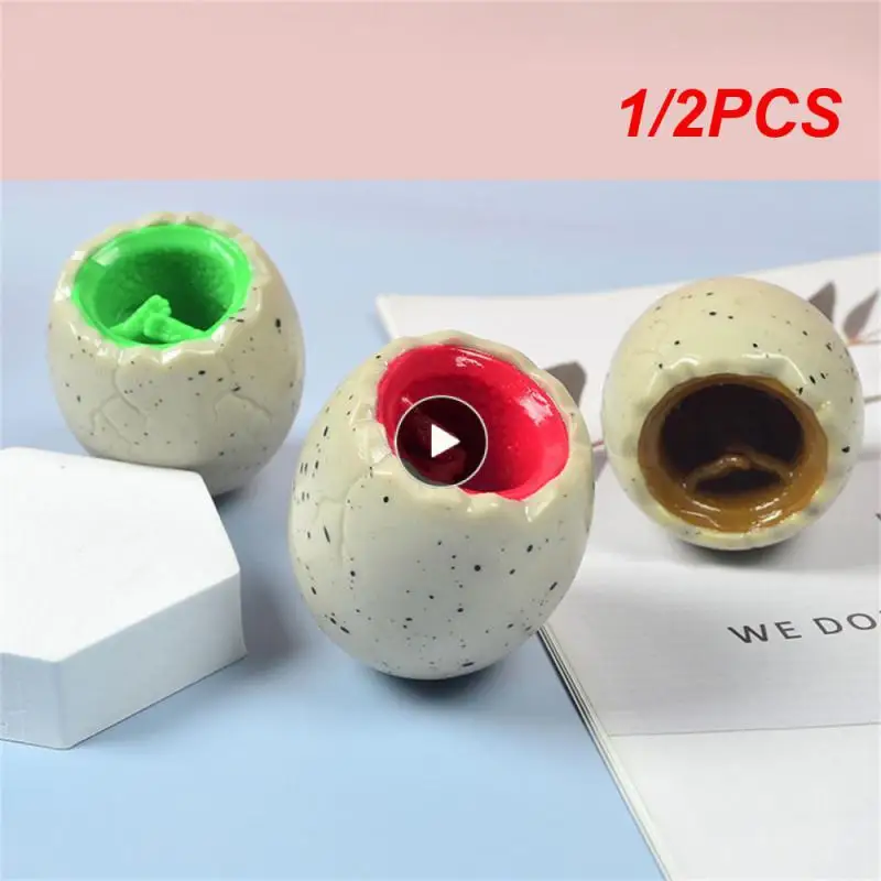 

1/2PCS Novelty Cute Vent Dinosaur Cup Squeeze Whole Person Toy Dinosaur Squeeze Cup Toy Vent Ball Slow Rebound Decompression