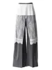 ZMEENNA Gray Stripe Patchwork Skirt Gauze Pants 2 Piece Sets For Women 2025 Spring Fashion Female New Elegant Pants ZM616 4
