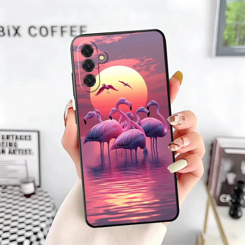 Dreamy Flamingo Soft Phone Case - Pink Red