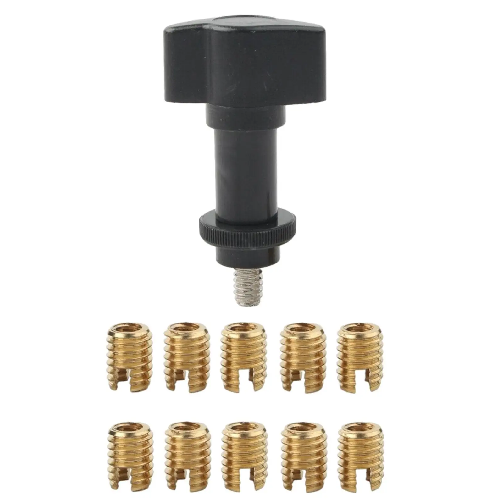 

Fairing Repair Set Brass Screws with T Handle Installation Tool Replace Parts Brass Thread Cutting Insert Repair Set Spare Parts