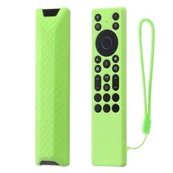 Shockproof Silicone Remote Control Case with Lanyard - Protective TV Accessory (Luminous green)