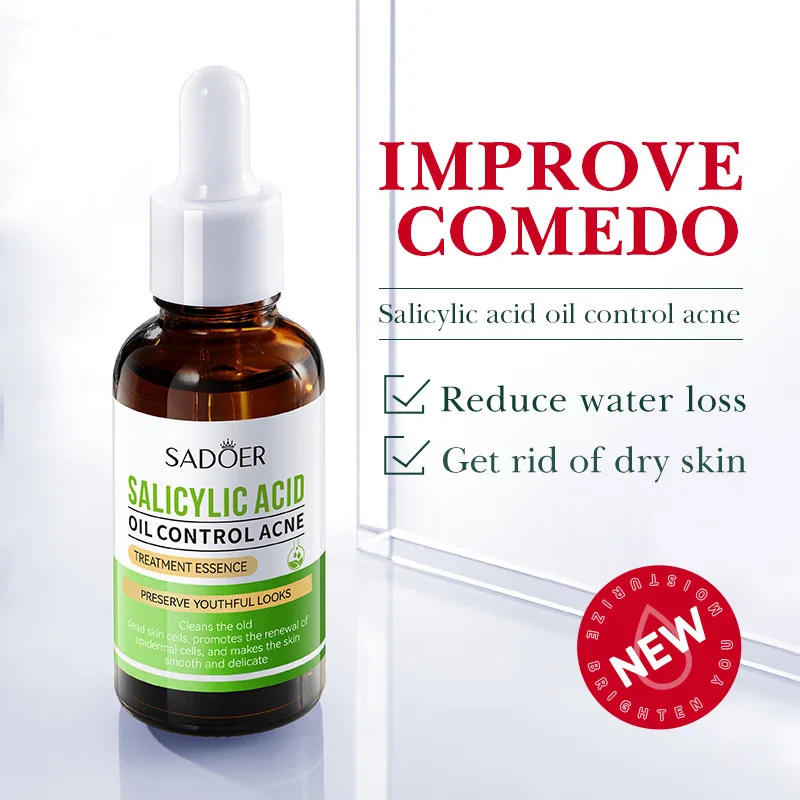 1/3pcs SADOER Fullerene Salicylic Acid Nicotinamide Serum Facial Moisturizing Anti-aging Facial Essence Beauty Face Skin Care 4