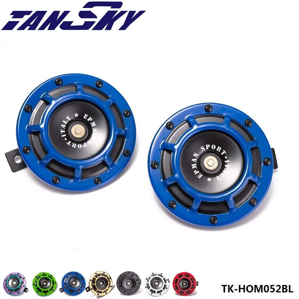 2pcs Grill-Mount Electric Auto Horn Compact For Honda Suzuki Motorcycle Horn For Ford Jeep TK-HOM052