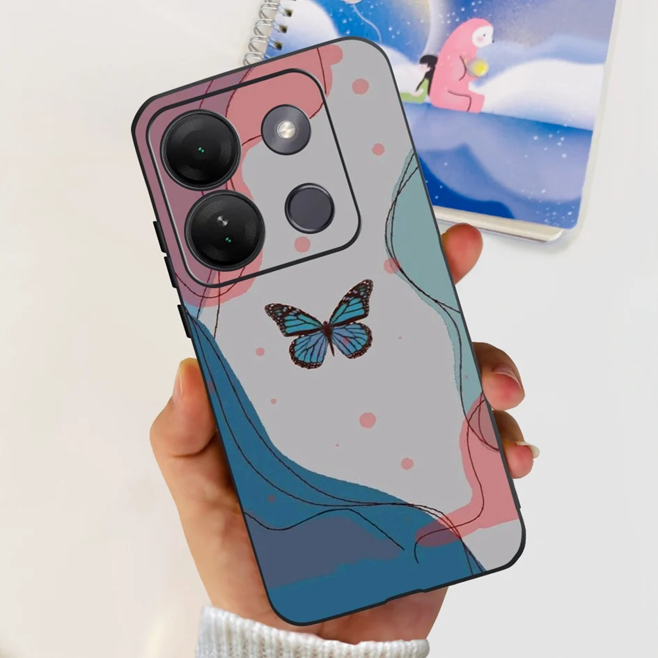 Stylish Patterned Soft Silicone Phone Back Cover