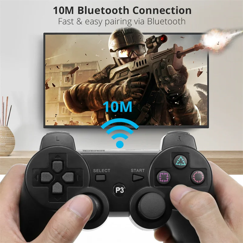 Wireless Bluetooth Gamepad Joystick For Playstation 3 Game Controller For Sony PS3 Gaming Console Joypad Gamer Accessories