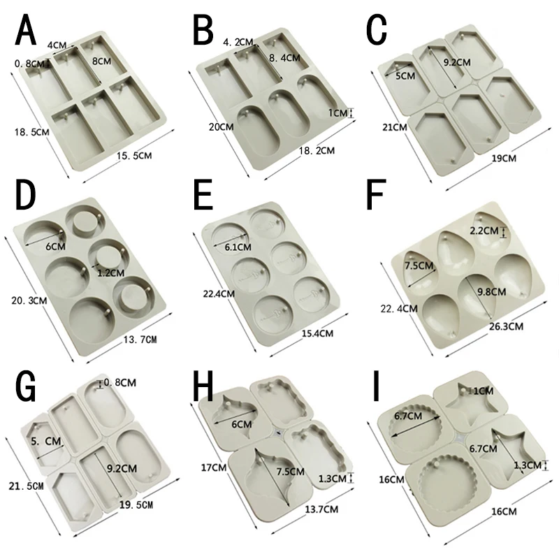 Silicone Soap Mold DIY Handmade Soap Making Forms Soaps Oval Round Square Soaps Molds Hand Craft Supplies Mold